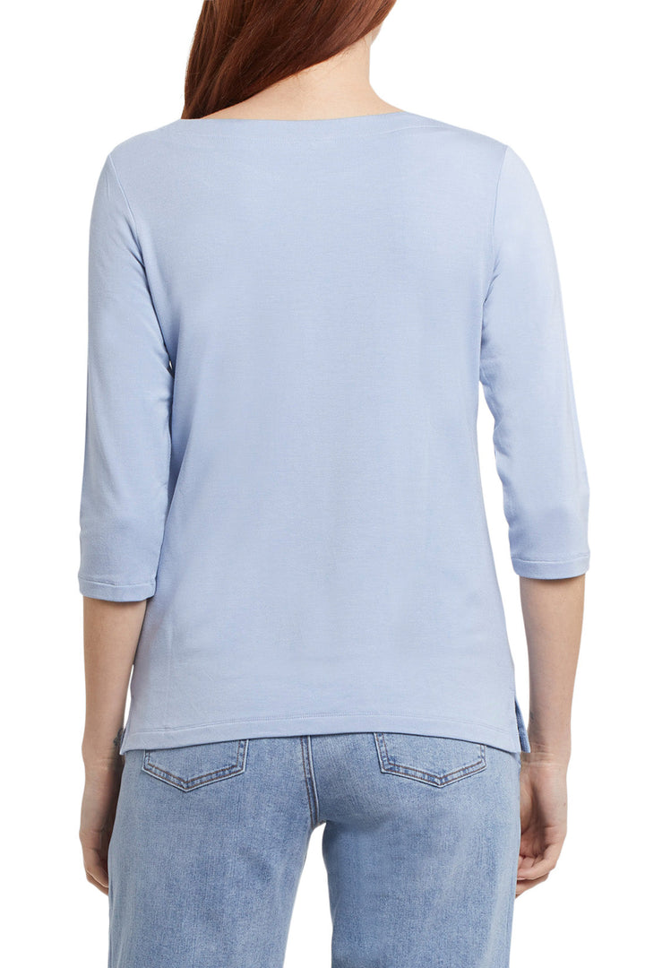 Tribal Boat Neck 3/4 Sleeve Top