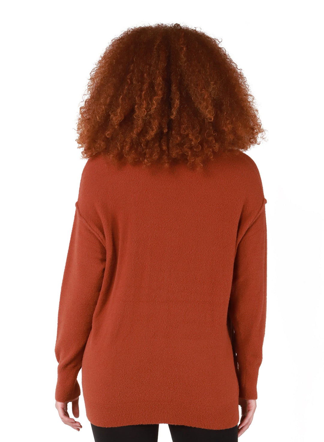 DEX Exposed Seams V-Neck Sweater