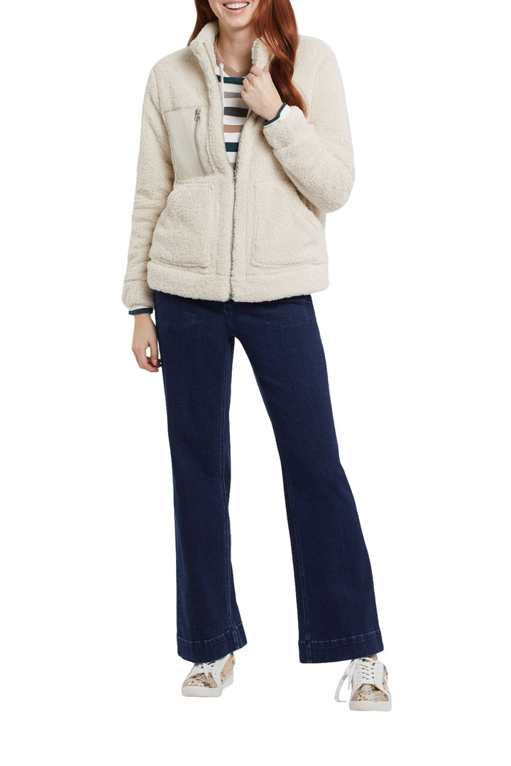 Tribal Mock Neck Zip Up Jacket