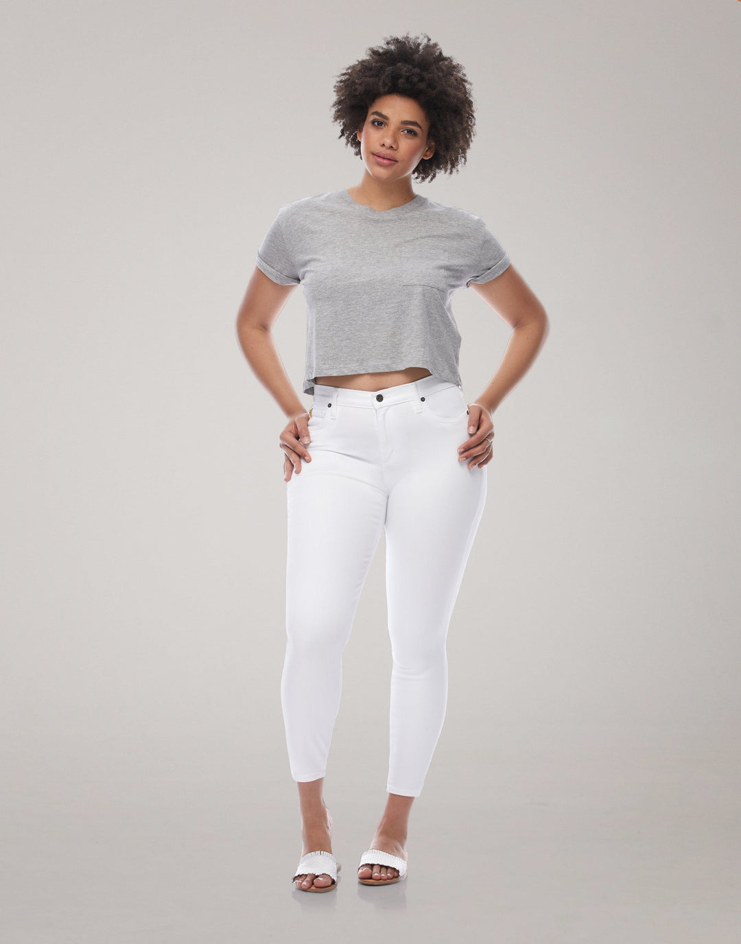 Yoga Jeans Rachel Classic Rise Skinny Jean - White * Last Chance