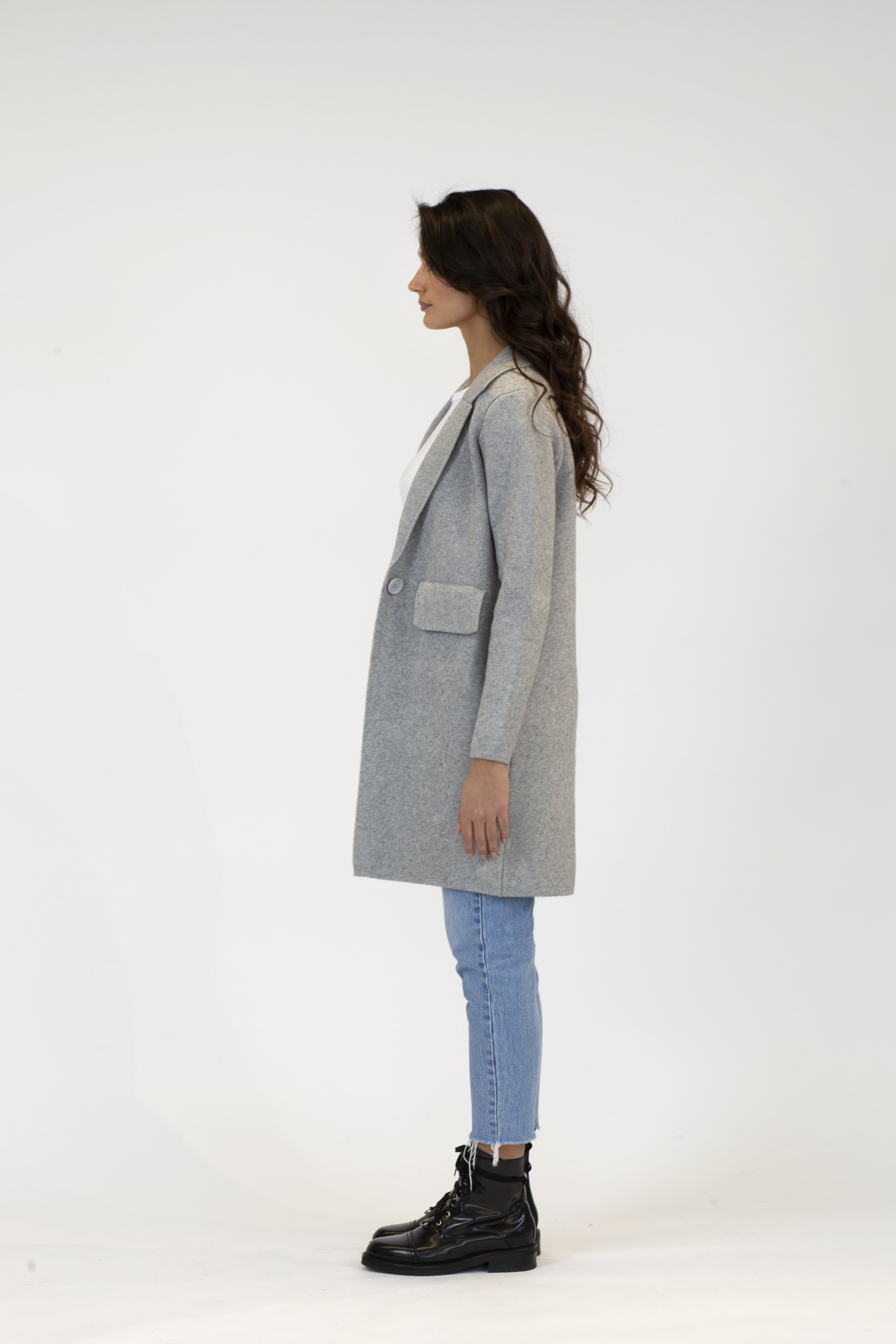 Lyla + Luxe Fiona Fitted Knit Coat