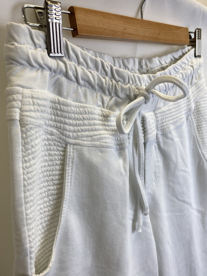 Pantalon de jogging ajusté Pistache pour femmes, détails côtelés * Dernière Chance