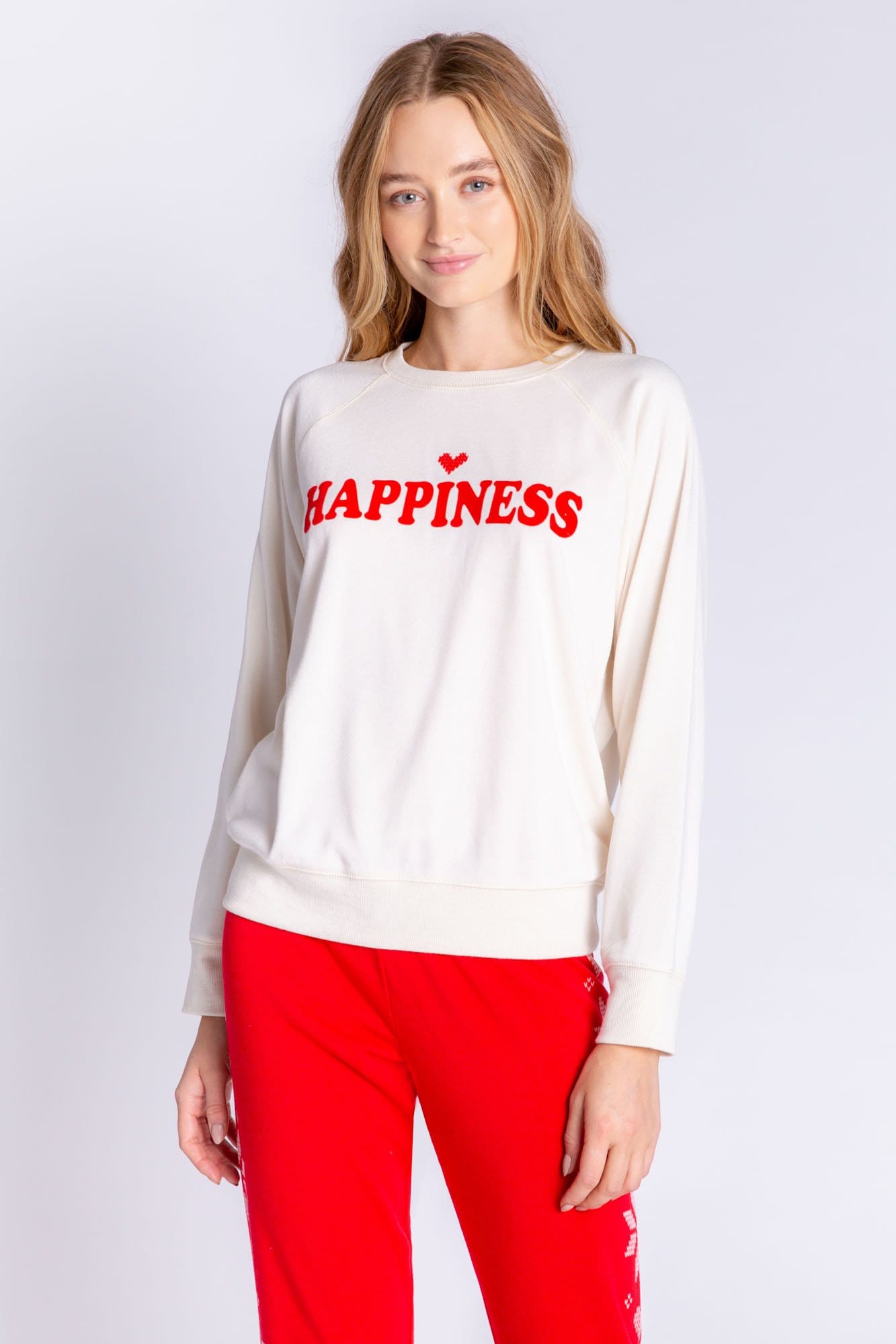 PJ Salvage Frosted Fairisle Happiness Long Sleeve Top