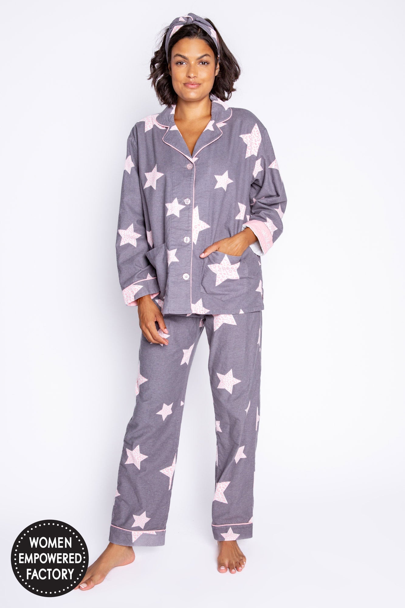 PJ Salvage Flannels Stars PJ Set