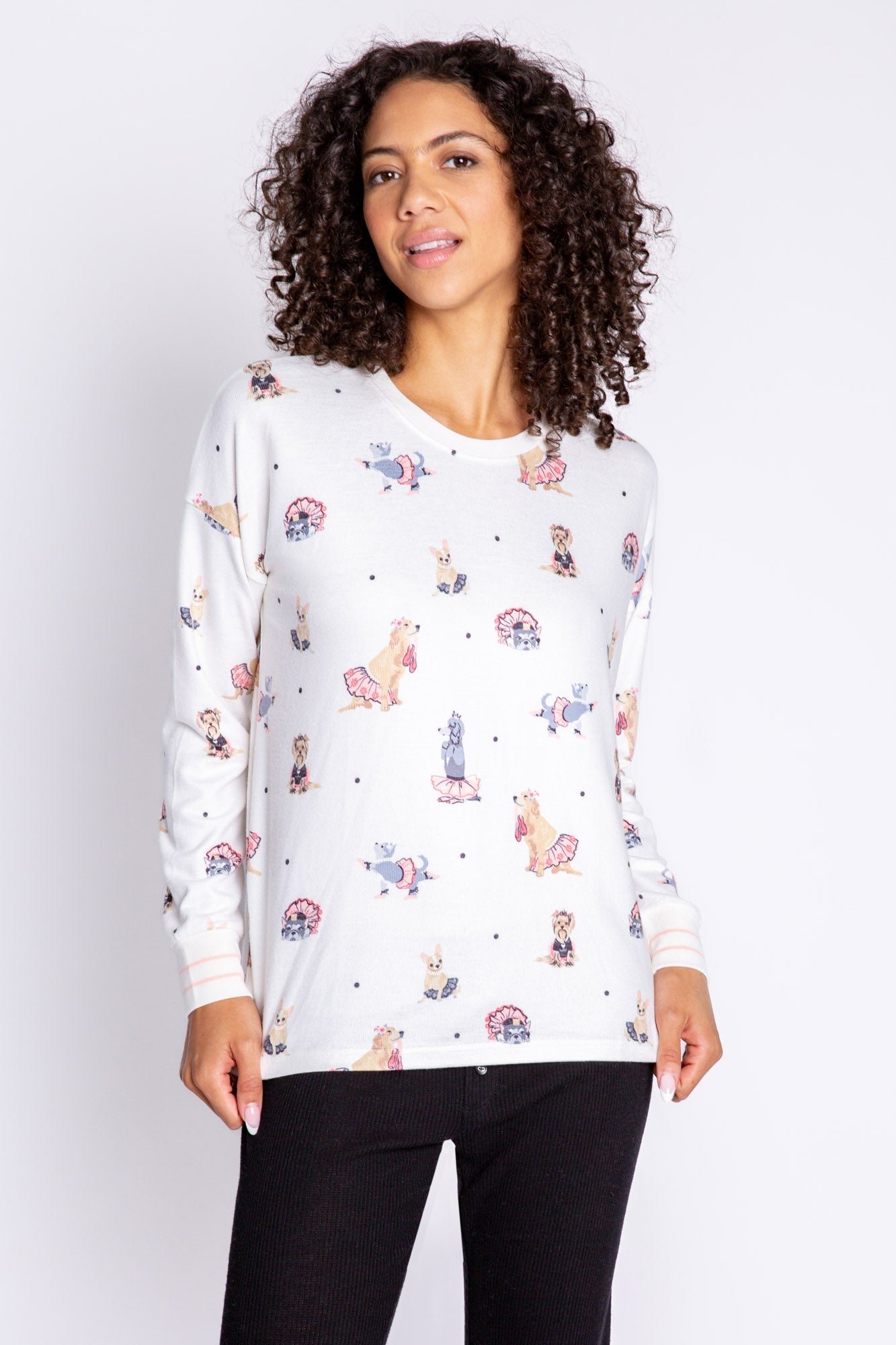 PJ Salvage Let's Dance Dogs Long Sleeve