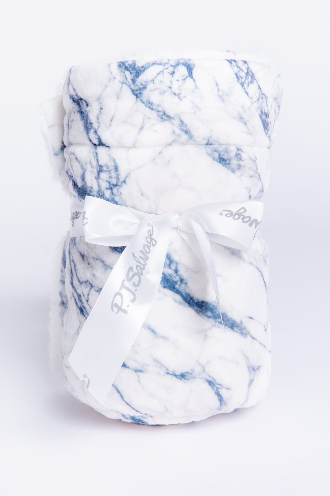 PJ Salvage Luxe Plush Blanket - Marble Ivory