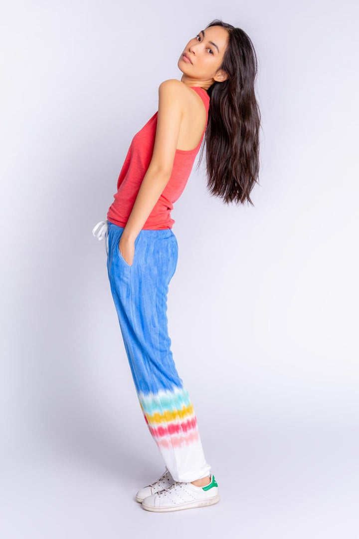PJ Salvage Rainbow Sunsets - Tie Dye Banded Pant * Last Chance