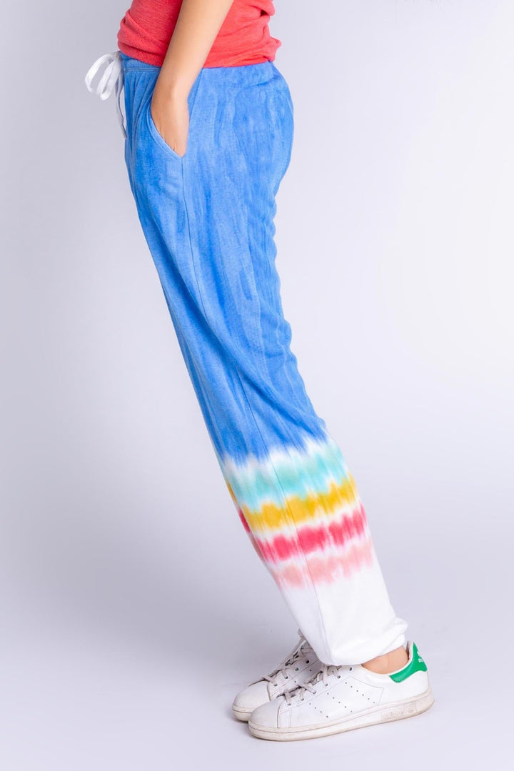 PJ Salvage Rainbow Sunsets - Pantalon à bandes Tie Dye * Dernière chance