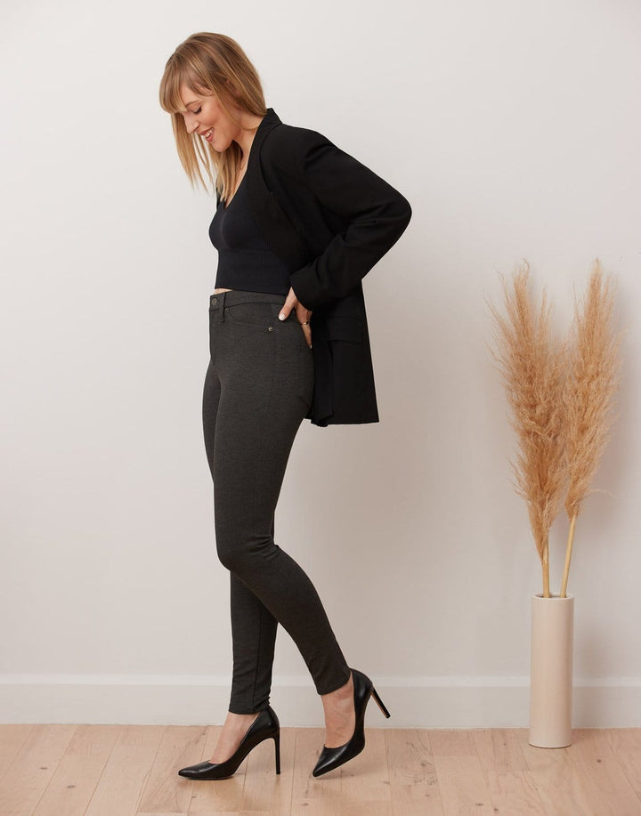 Jean skinny taille haute Yoga Jeans - Laine Ponte Charcoal * Dernière Chance
