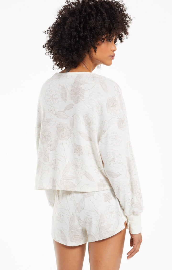 Z Supply Lina Floral Long Sleeve Top