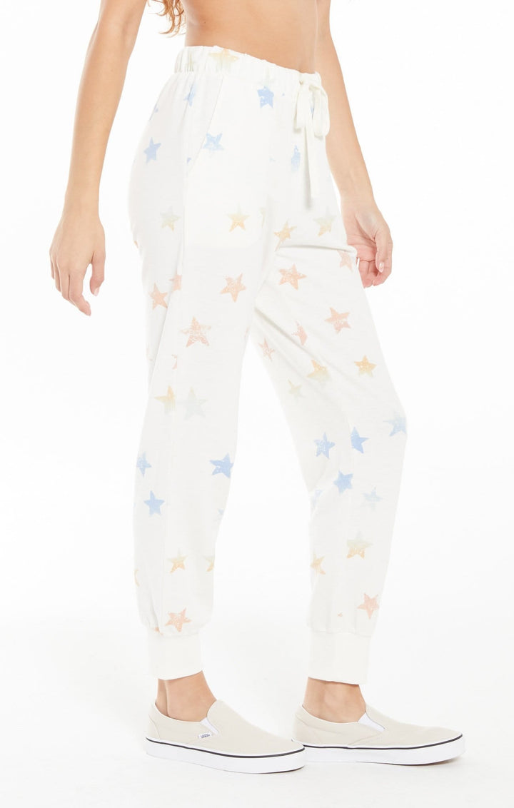 Z Supply - Mabel - Pantalon de jogging à étoiles arc-en-ciel