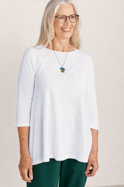 Sea Salt Tregonning 3/4 Sleeve Top