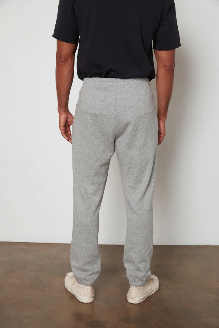 Pantalon en polaire biologique gris chiné Velvet pour hommes 