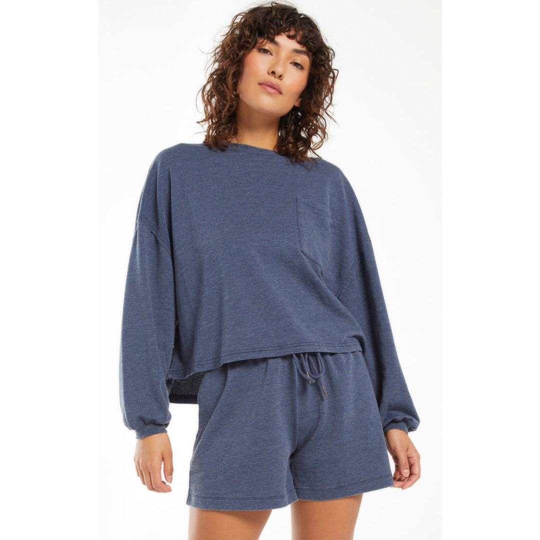 Z Supply Miki Terry Long Sleeve
